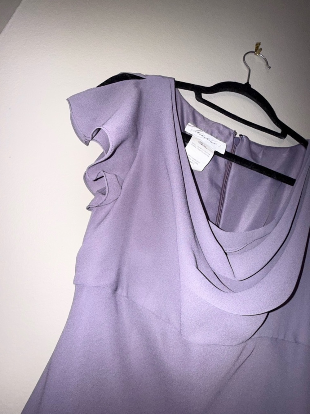 Michaelangelo Lavender Cowl Neck Maxi Dress - Picture 4 of 5